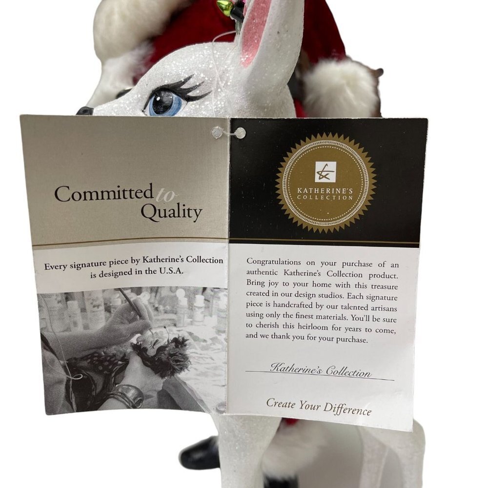 Katherine's Collection Mistletoe Santa with Reindeer Christmas Decorative Figure - Picture 8 of 9